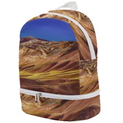 Colored Mountains Landscape, La Rioja, Argentina Zip Bottom Backpack by dflcprintsclothing