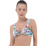 Tropical flamingo Ring Detail Bikini Top