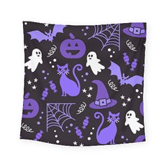 Halloween Party Seamless Repeat Pattern  Square Tapestry (small) by KentuckyClothing