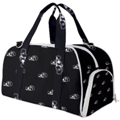 Formula One Black And White Graphic Pattern Burner Gym Duffel Bag by dflcprintsclothing