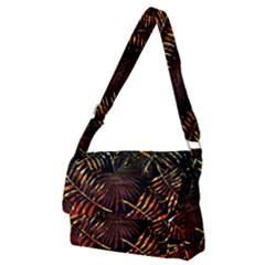 Tropical Leaves Full Print Messenger Bag (m) by goljakoff