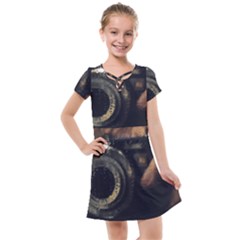 Creative Undercover Selfie Kids  Cross Web Dress by dflcprintsclothing