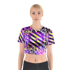 Pop Punk Mandala Cotton Crop Top by MRNStudios