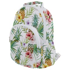 Tropical Pineapples Rounded Multi Pocket Backpack by goljakoff