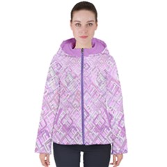 Pretty In Pink Women s Hooded Puffer Jacket by SmashingCool