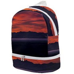 Las Aguilas Viewpoint, El Chalten, Argentina Zip Bottom Backpack by dflcprintsclothing