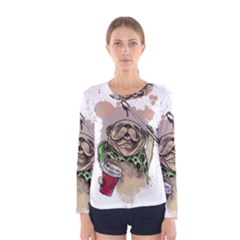 Pug Lover Coffee Women s Long Sleeve Tee