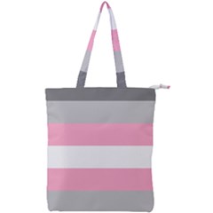 Demigirl Pride Flag Lgbtq Double Zip Up Tote Bag by lgbtnation