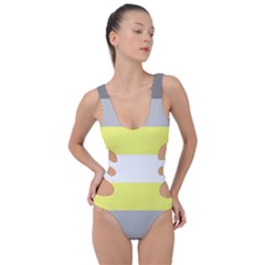 Deminonbinary Pride Flag Lgbtq Side Cut Out Swimsuit by lgbtnation