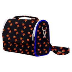 Kawaii Pumpkin Black Satchel Shoulder Bag by vintage2030