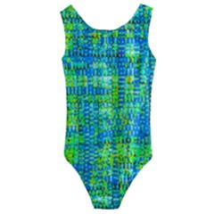 Mosaic Tapestry Kids  Cut-out Back One Piece Swimsuit by essentialimage