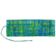 Mosaic Tapestry Roll Up Canvas Pencil Holder (m) by essentialimage