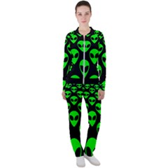 We Are Watching You! Aliens Pattern, Ufo, Faces Casual Jacket And Pants Set by Casemiro