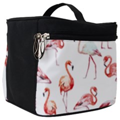 Rose Flamingos Make Up Travel Bag (big) by goljakoff