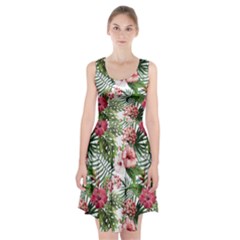 Tropical Flowers Racerback Midi Dress by goljakoff