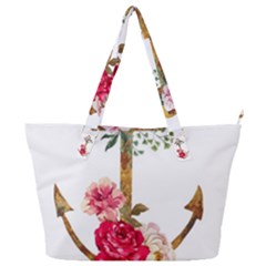 Flowers Anchor Full Print Shoulder Bag by goljakoff