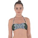 Calm In The Flower Forest Of Tranquility Ornate Mandala Halter Bandeau Bikini Top View1