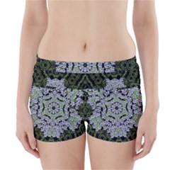 Calm In The Flower Forest Of Tranquility Ornate Mandala Boyleg Bikini Wrap Bottoms by pepitasart