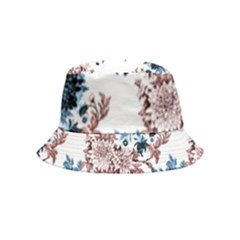 Blue And Rose Flowers Inside Out Bucket Hat (kids) by goljakoff