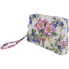 Garden Flowers Wristlet Pouch Bag (small) by goljakoff