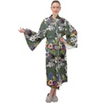 Garden Maxi Velour Kimono