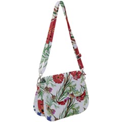 Summer Flowers Saddle Handbag by goljakoff