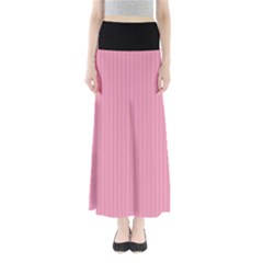 Amaranth Pink & Black - Full Length Maxi Skirt