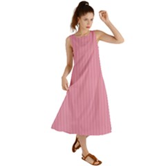Amaranth Pink & Black - Summer Maxi Dress