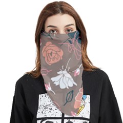 Rose -01 Face Covering Bandana (triangle) by LakenParkDesigns