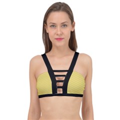 Arylide Yellow & Black - Cage Up Bikini Top
