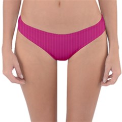 Peacock Pink & White - Reversible Hipster Bikini Bottoms