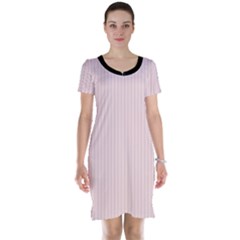 Soft Bubblegum Pink & Black - Short Sleeve Nightdress