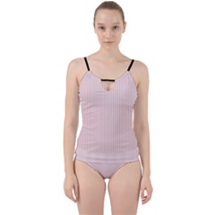 Soft Bubblegum Pink & Black - Cut Out Top Tankini Set