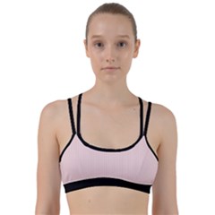 Soft Bubblegum Pink & Black - Line Them Up Sports Bra