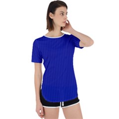 Admiral Blue & White - Perpetual Short Sleeve T-shirt by FashionLane