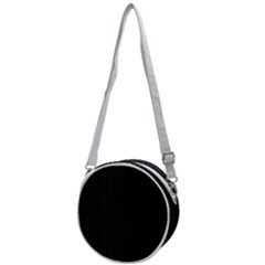 Midnight Black & White - Crossbody Circle Bag by FashionLane