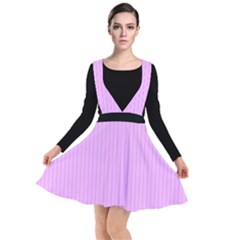 Blossom Pink & Black - Plunge Pinafore Dress by FashionLane