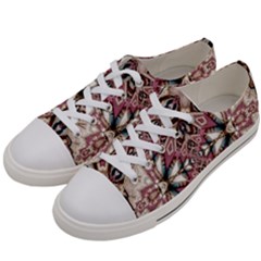 Pink Pattern Women s Low Top Canvas Sneakers