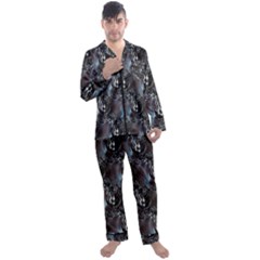 Black Pearls Men s Long Sleeve Satin Pyjamas Set by MRNStudios