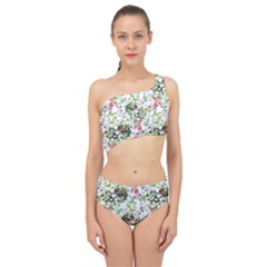 Green Flora Spliced Up Two Piece Swimsuit by goljakoff