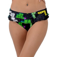 Drawn Squares                                                   Frill Bikini Bottom by LalyLauraFLM