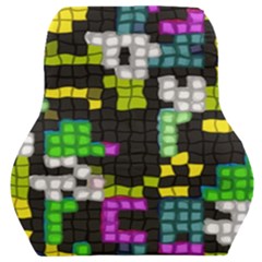 Drawn Squares                                                     Car Seat Back Cushion by LalyLauraFLM