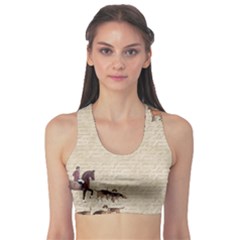 Foxhunt Horse And Hound Sports Bra by Abe731