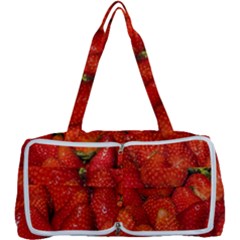 Colorful Strawberries At Market Display 1 Multi Function Bag by dflcprintsclothing
