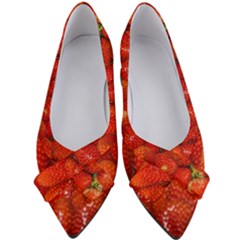 Colorful Strawberries At Market Display 1 Women s Bow Heels