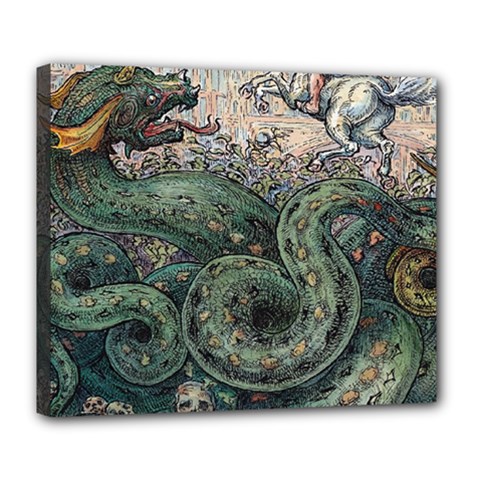 Slay Your Dragons - By Larenard Deluxe Canvas 24  X 20  (stretched) by LaRenard