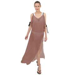 Blast-off Bronze - Maxi Chiffon Cover Up Dress by FashionLane