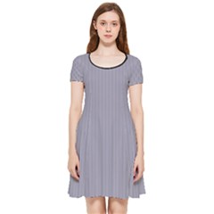 Coin Grey - Inside Out Cap Sleeve Dress by FashionLane