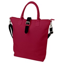 French Raspberry Red - Buckle Top Tote Bag by FashionLane