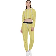 Harvest Gold - Cropped Zip Up Lounge Set by FashionLane